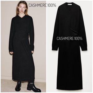 Zara cashmere 100% long sweater dress